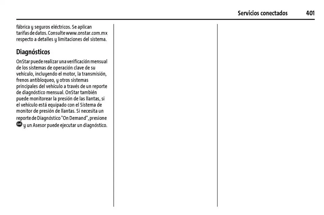 Catálogo de Chevrolet Corvette Stingray Manual del propietario 22 de enero al 31 de diciembre 2025 - Pagina 402