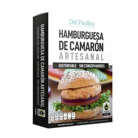 Hamburguesa de Camarón Azul 1 Lb