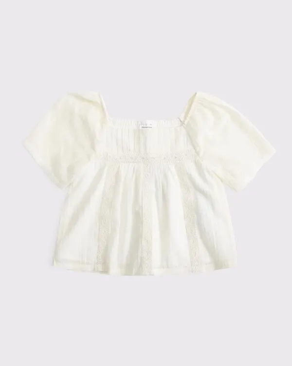 embroidered swing top