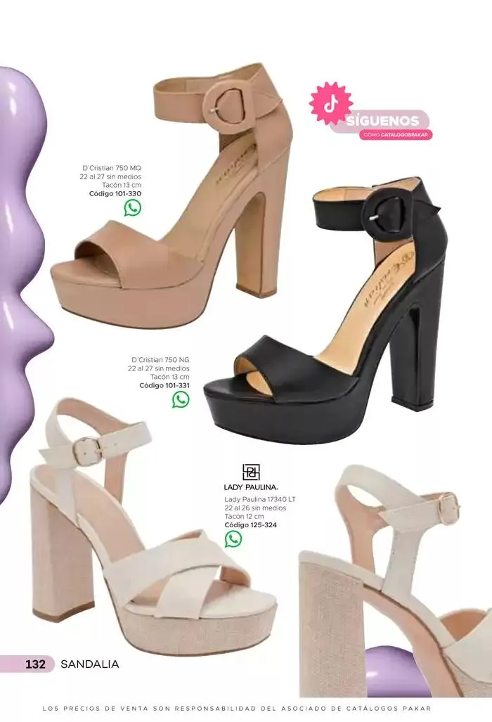 Catálogo de Pakar Sandalia 31 de enero al 31 de mayo 2025 - Pagina 132