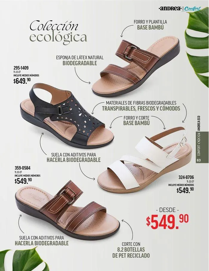 Catálogo de ANDREA - CALZADO CONFORT 26 de agosto al 25 de enero 2025 - Pagina 61