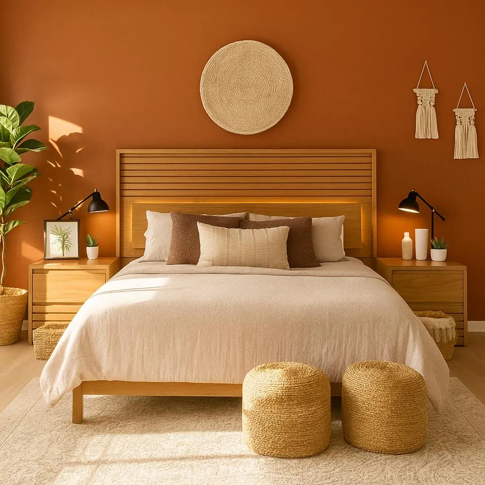 Cabecera King Size con 2 Burós Lunza - Natural