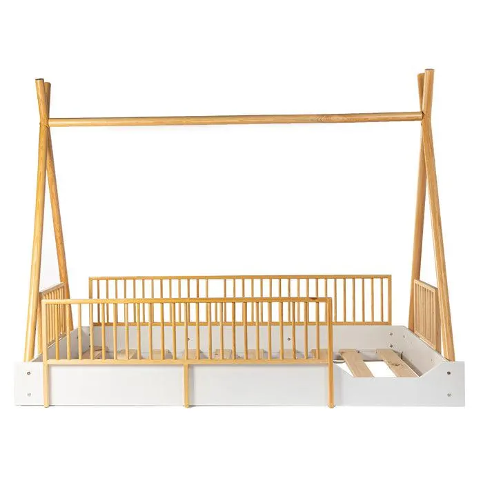 Cama Tipi Cercada Natura (barnizada)