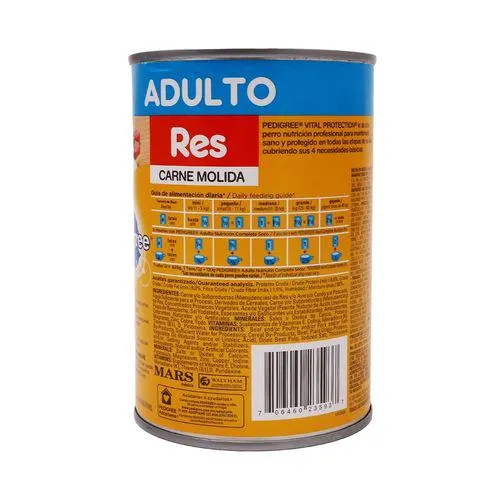 Alimento Pedigree Carne Mol Res 625grs - Pedigree