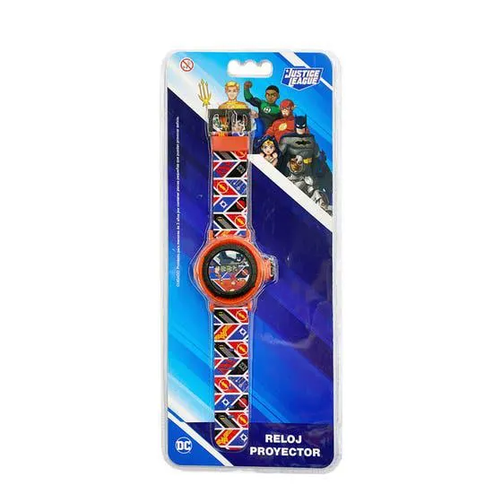 Switch DC Reloj Rojo Proyector Liga de la Justicia PROLIG01