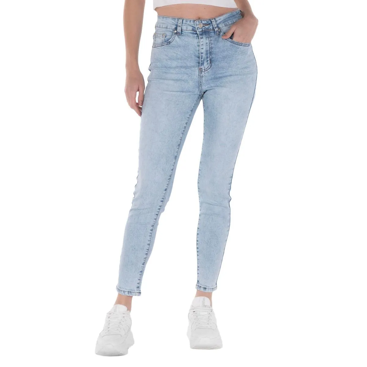 JEANS HIGH WEIST PARA DAMA FOREVER 21