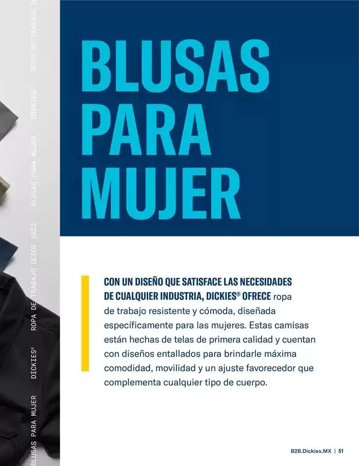 Catálogo de B2B Dickies Catalog 23 de octubre al 30 de abril 2025 - Pagina 51
