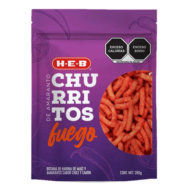 Churritos Amaranto Fuego 350 Gr