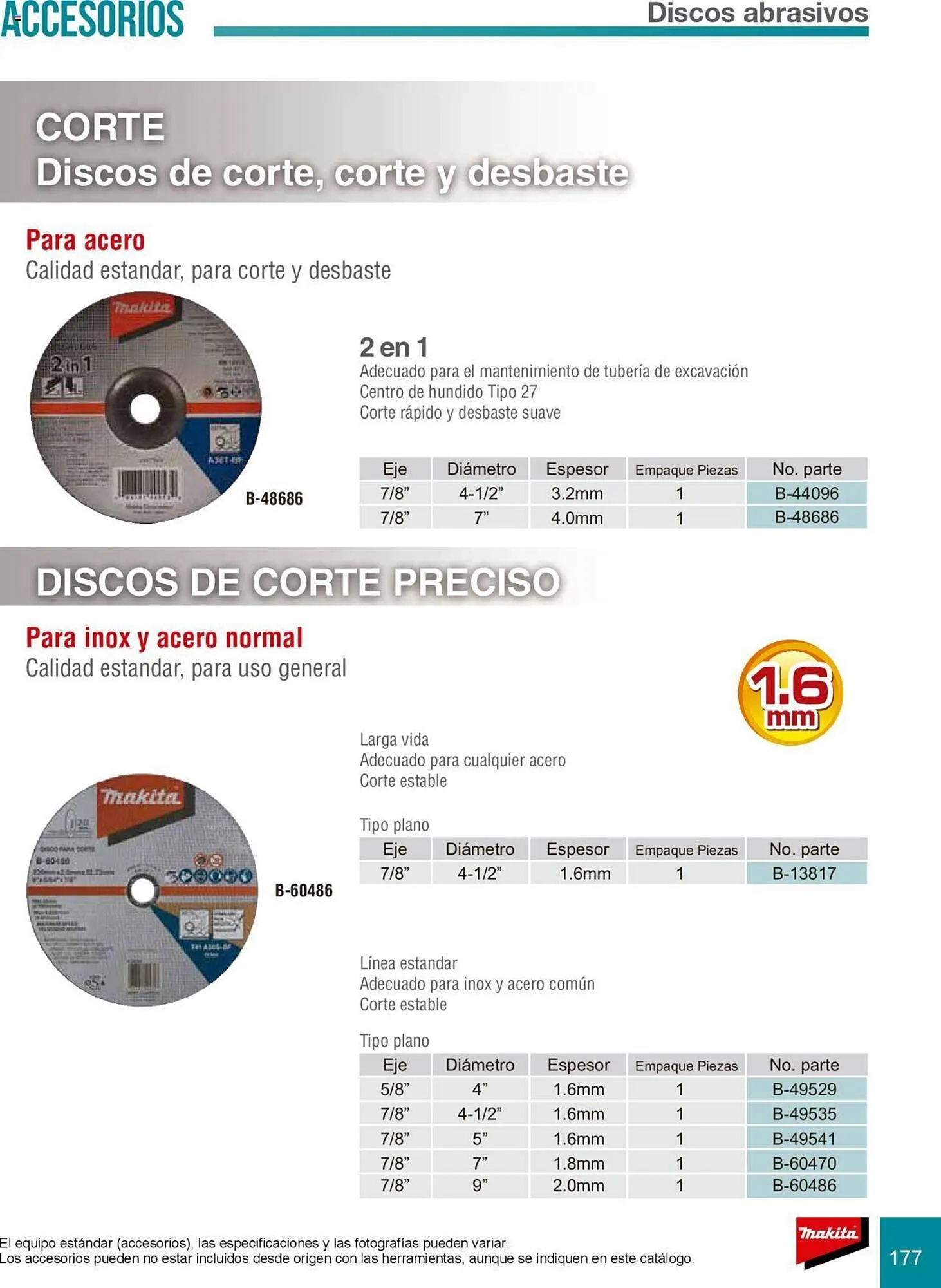Catálogo de Catálogo Makita 8 de julio al 31 de diciembre 2025 - Pagina 177