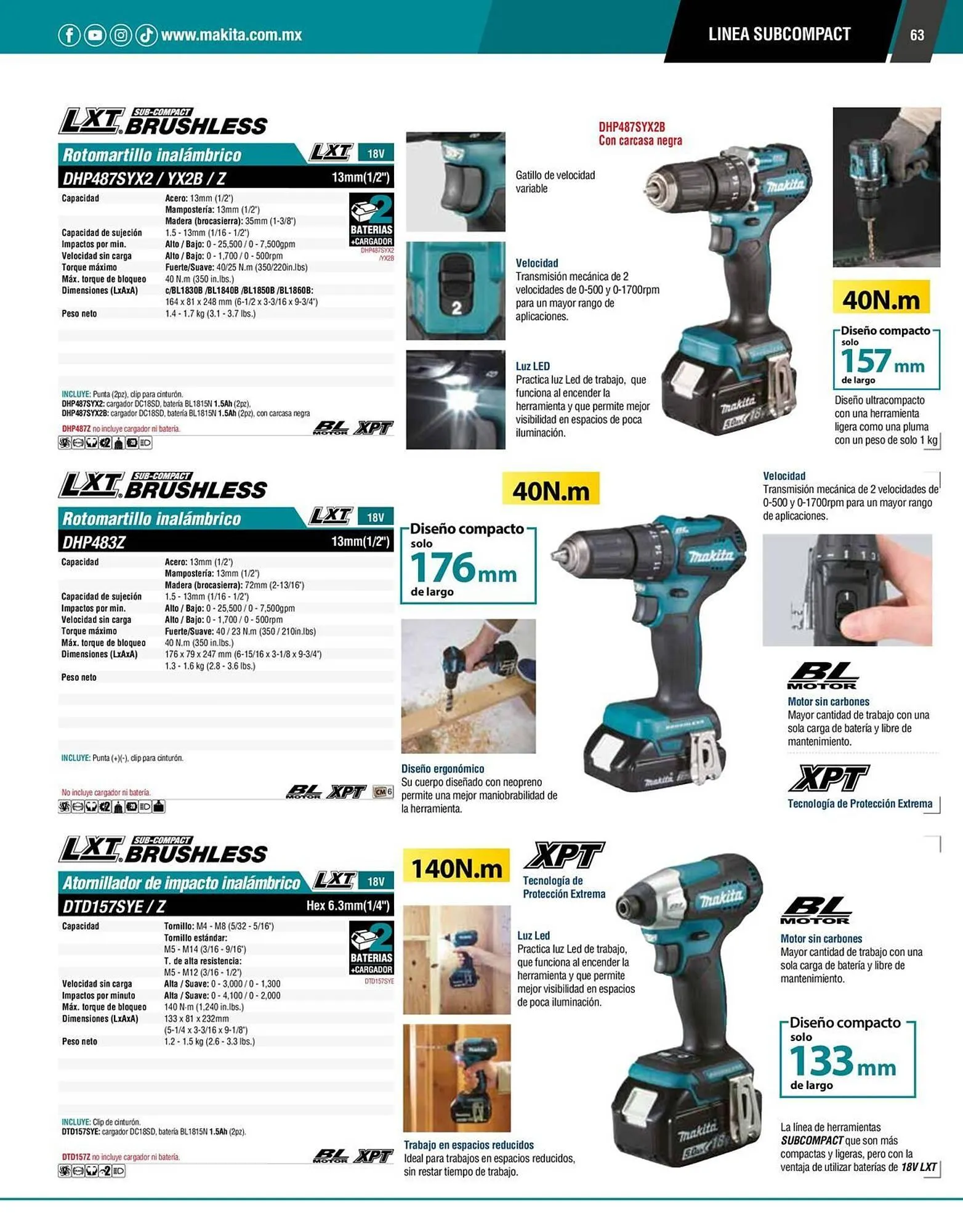 Catálogo de Catálogo Makita 12 de enero al 31 de diciembre 2026 - Pagina 63