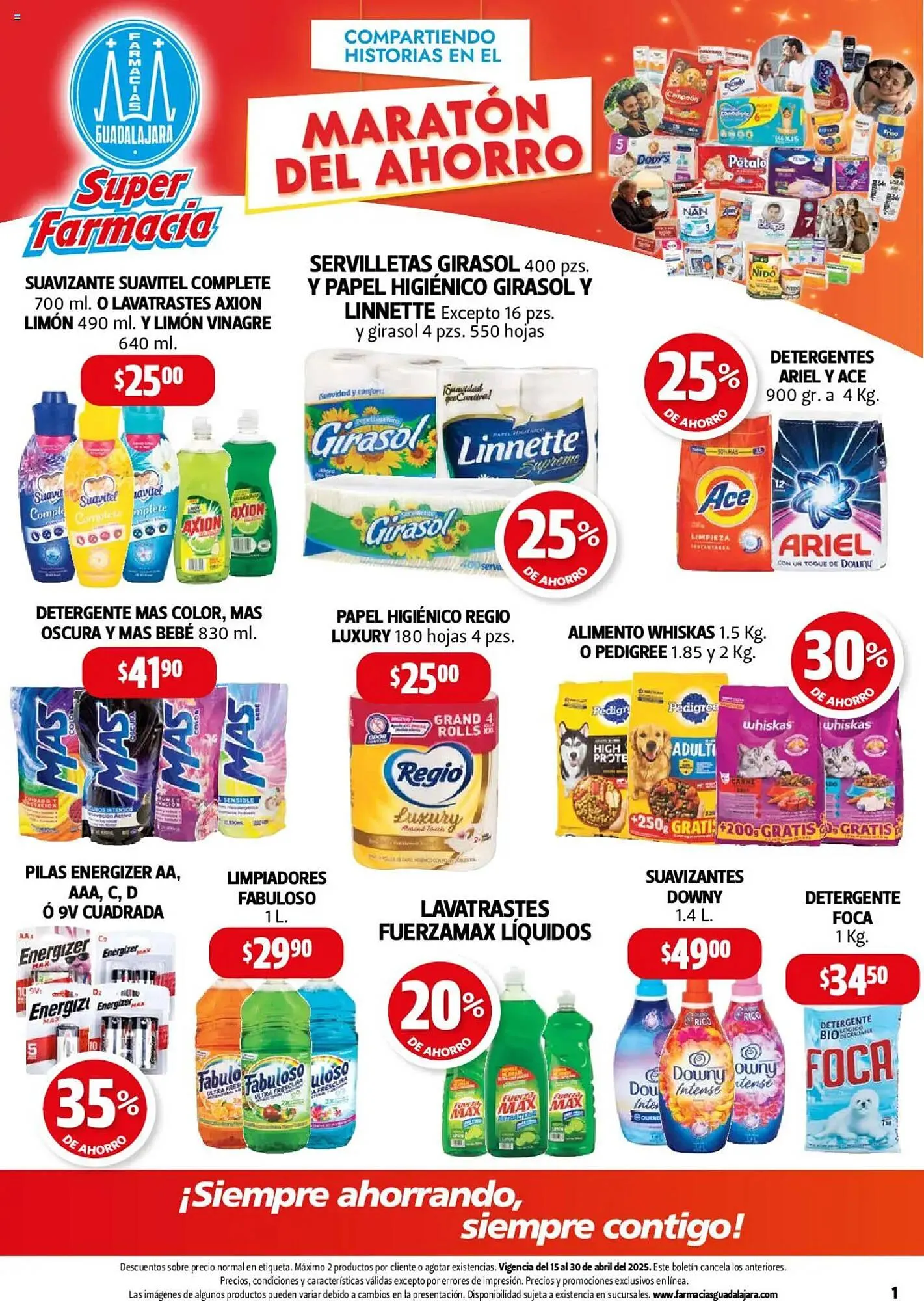 Catálogo de Catálogo Farmacias Guadalajara 15 de abril al 30 de abril 2025 - Pagina 1