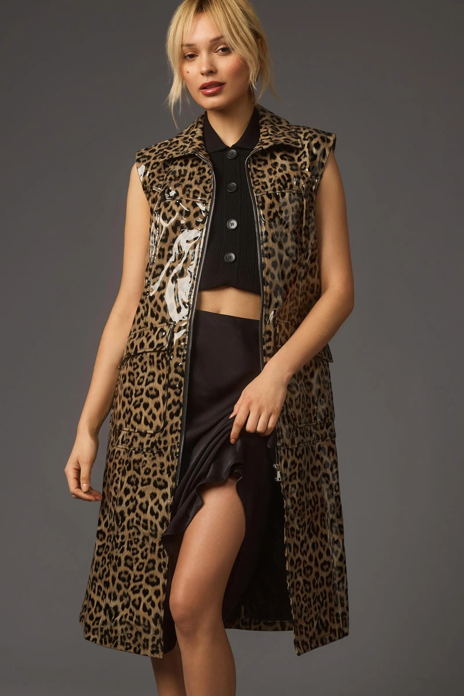 Noize Leona-P Cheetah Printed Vest