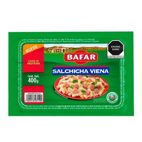 Salchicha Viena Bafar 400g