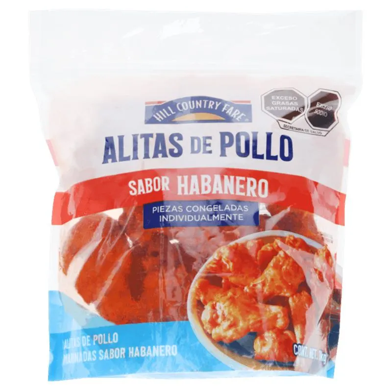 Ala de Pollo Sabor Habanero Iqf 1 Kg