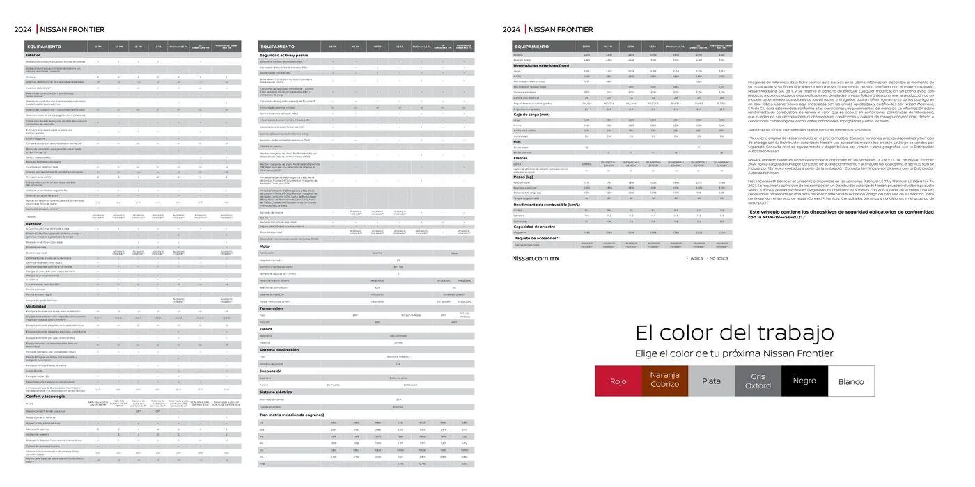 Catálogo de Nissan Frontier 2024 21 de febrero al 31 de diciembre 2024 - Pagina 8