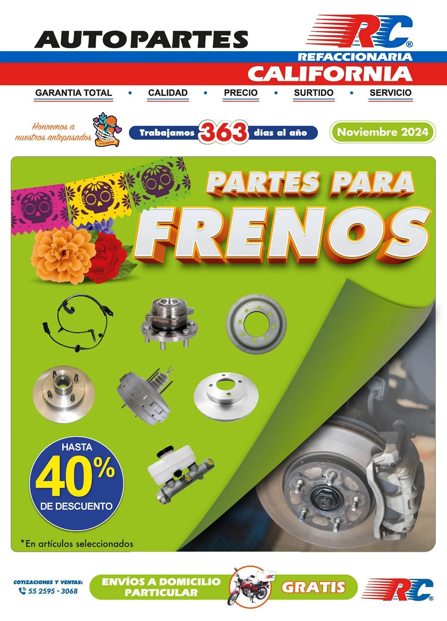 Catálogo de Catálogo Refaccionaria California 1 de noviembre al 30 de noviembre 2024 - Pagina 1