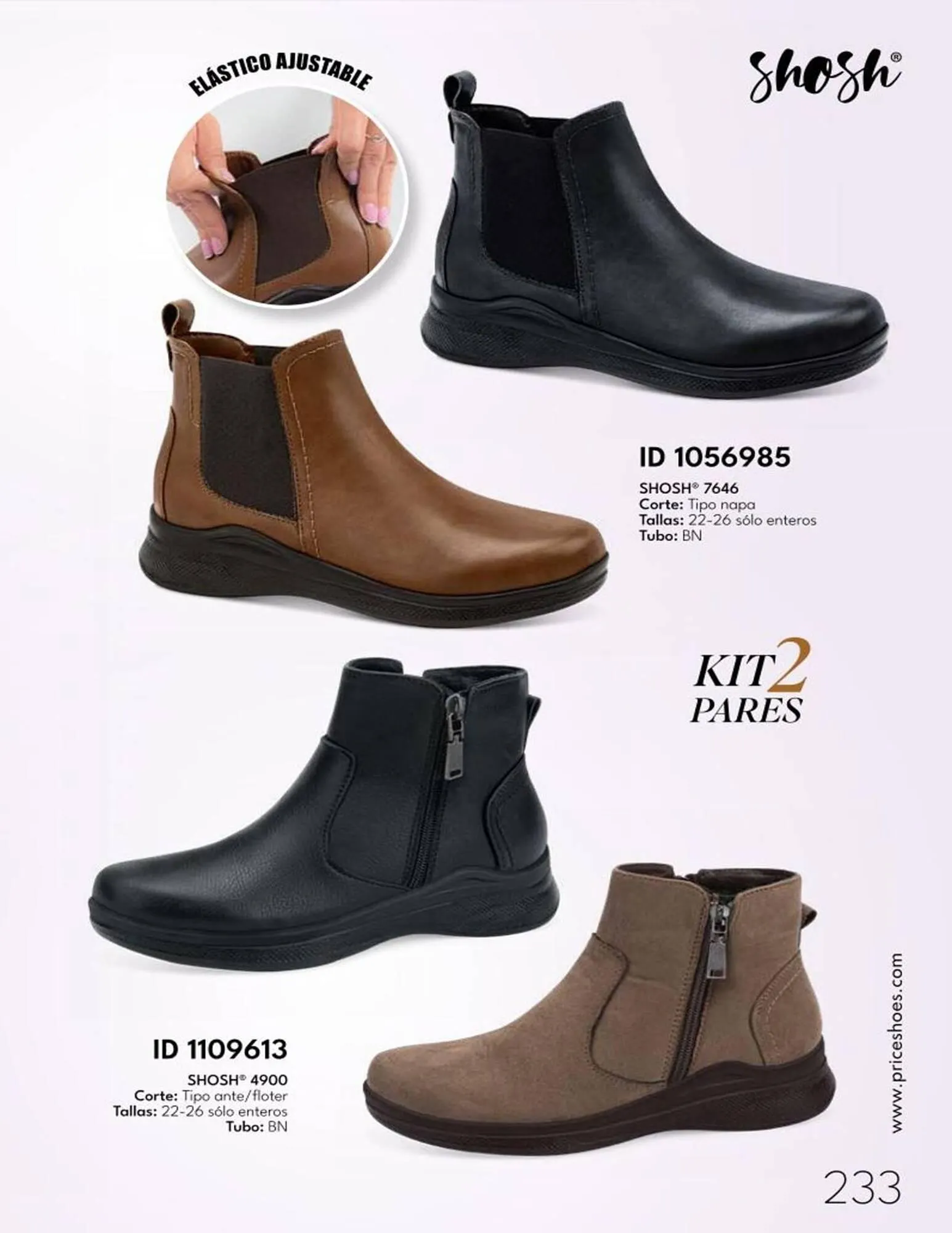 Catálogo de Catálogo Price Shoes 15 de abril al 31 de diciembre 2025 - Pagina 233