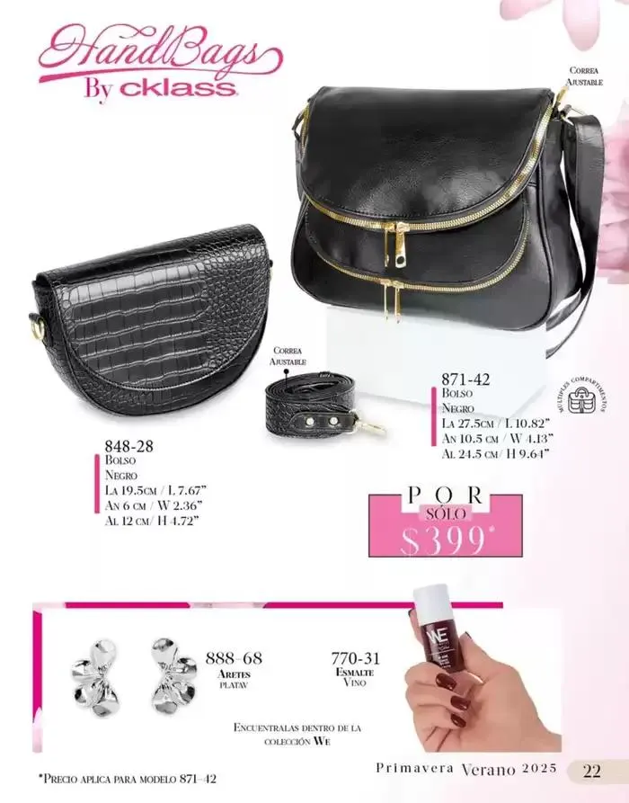 Catálogo de Catálogo Cklass Bolsos Primavera Verano 7 de enero al 30 de junio 2025 - Pagina 15