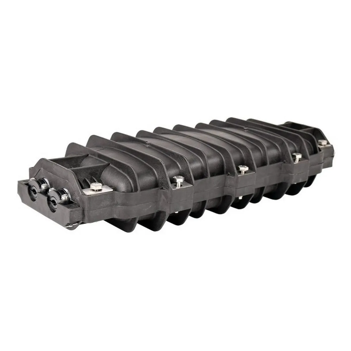 Cierre de empalme con 4 charolas y 96 mangas, 4 puertos