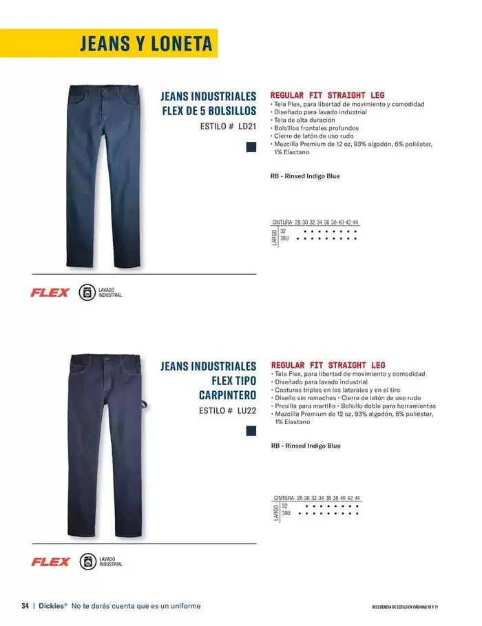 Catálogo de B2B Dickies Catalog 23 de octubre al 30 de abril 2025 - Pagina 34
