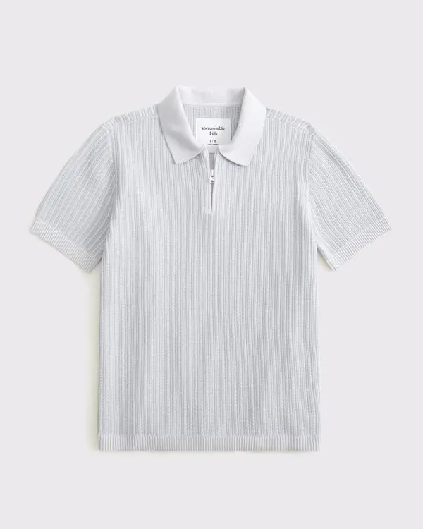 sweater polo quarter-zip