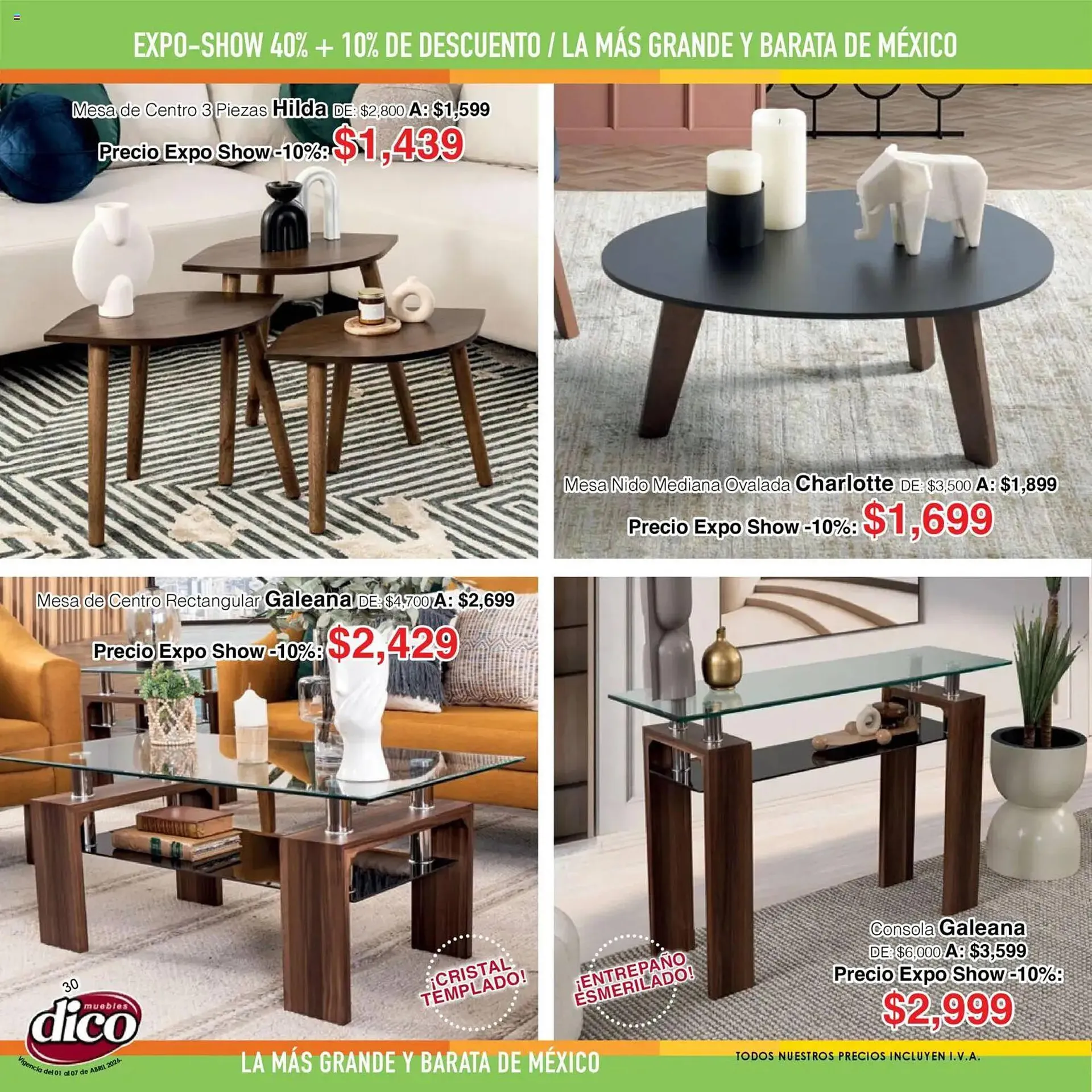 Catálogo de Catálogo Muebles Dico 1 de abril al 7 de abril 2026 - Pagina 30