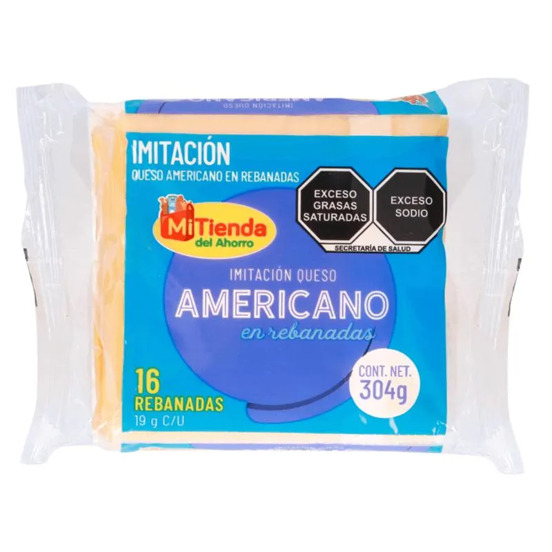 Mi Tienda Queso Imitación Amarillo Rebanado 304 g