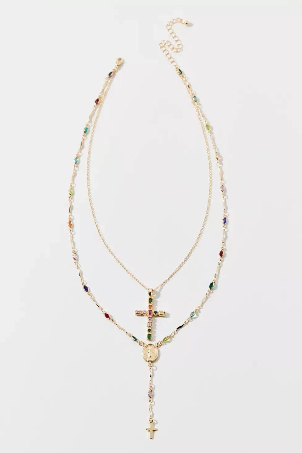 Blair Cross Layered Necklace