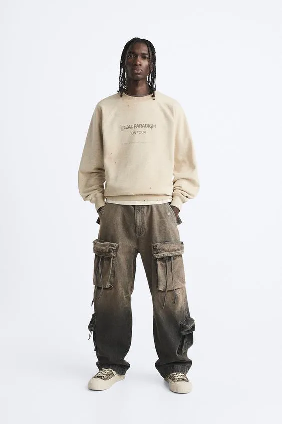 SUDADERA ESTAMPADO EFECTO VINTAGE