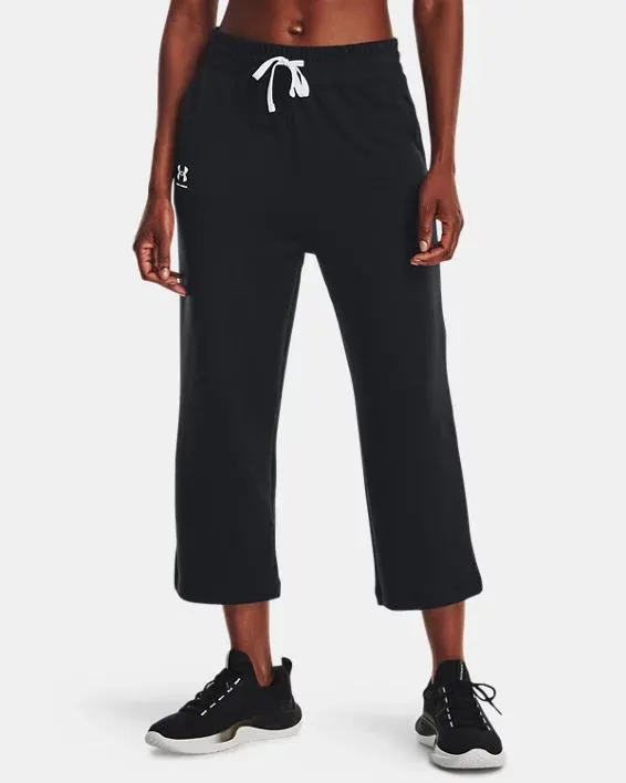 Pants UA Rival Terry Flare Crop para mujer