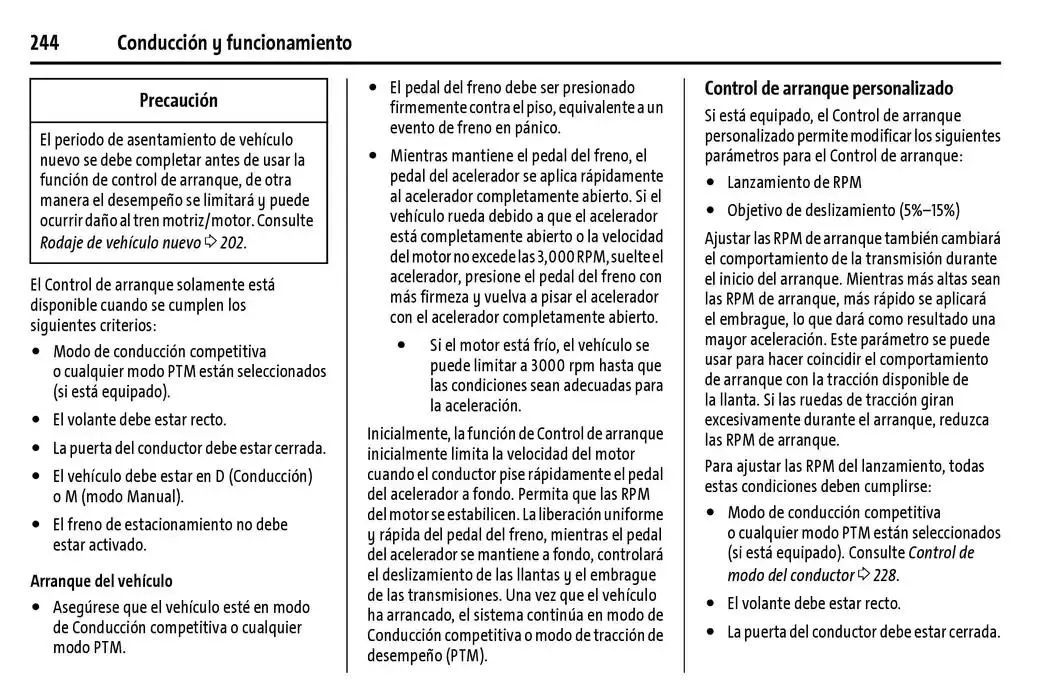 Catálogo de Chevrolet Corvette Stingray Manual del propietario 22 de enero al 31 de diciembre 2025 - Pagina 245