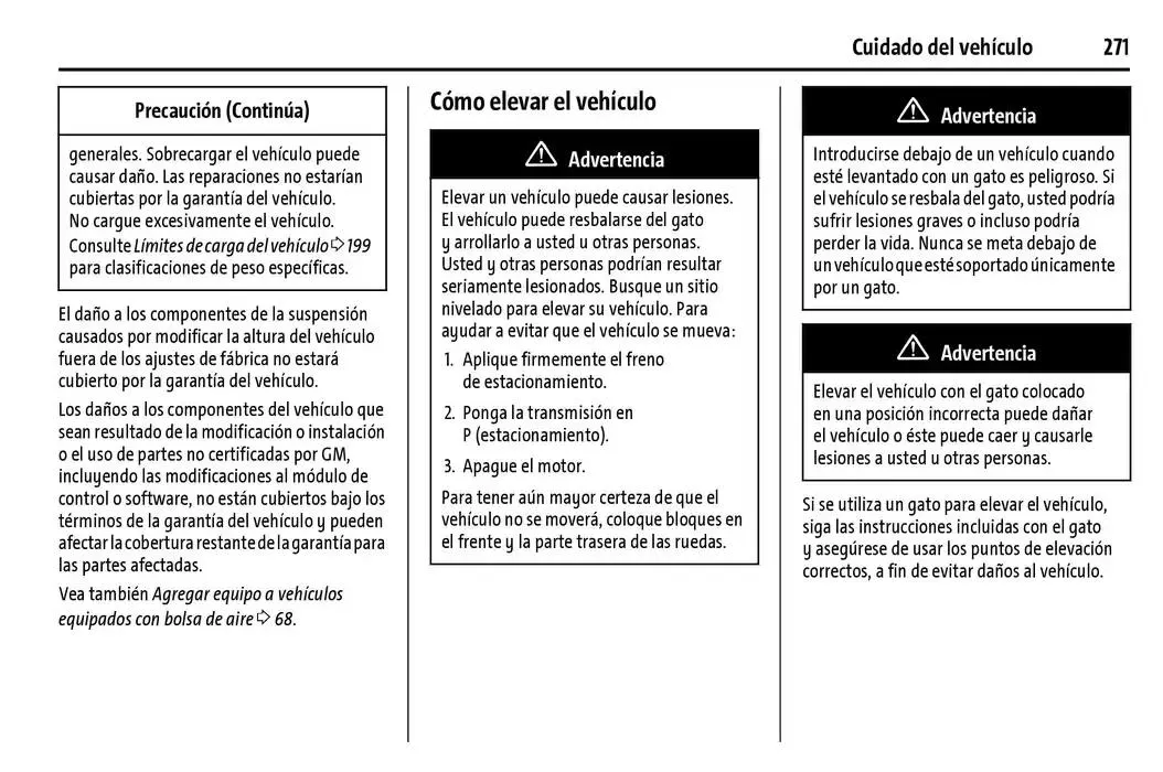 Catálogo de Chevrolet Corvette Stingray Manual del propietario 22 de enero al 31 de diciembre 2025 - Pagina 272