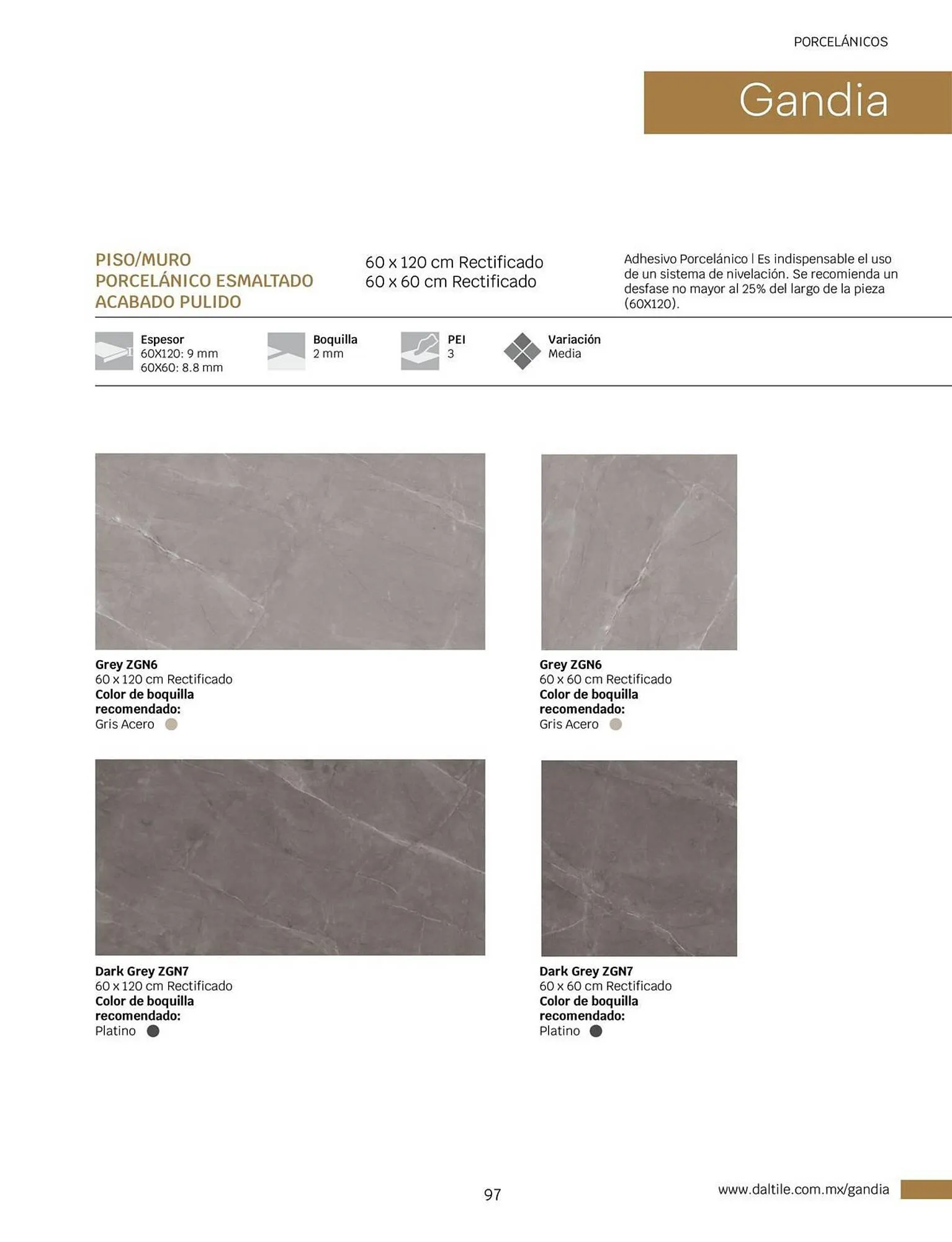 Catálogo de Catálogo Daltile 1 de enero al 31 de diciembre 2024 - Pagina 97