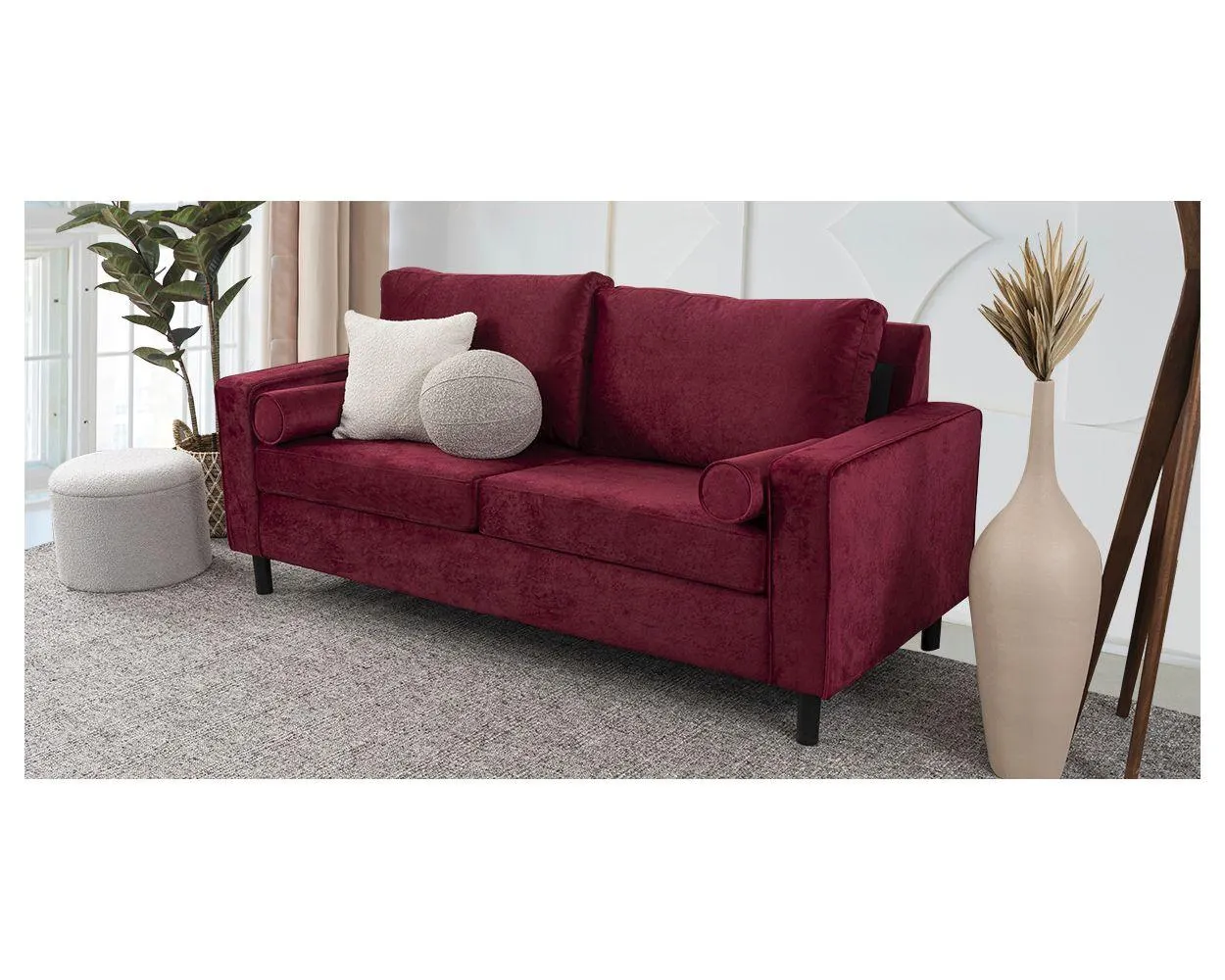 Sofá 3 Plazas Landmark Rojo