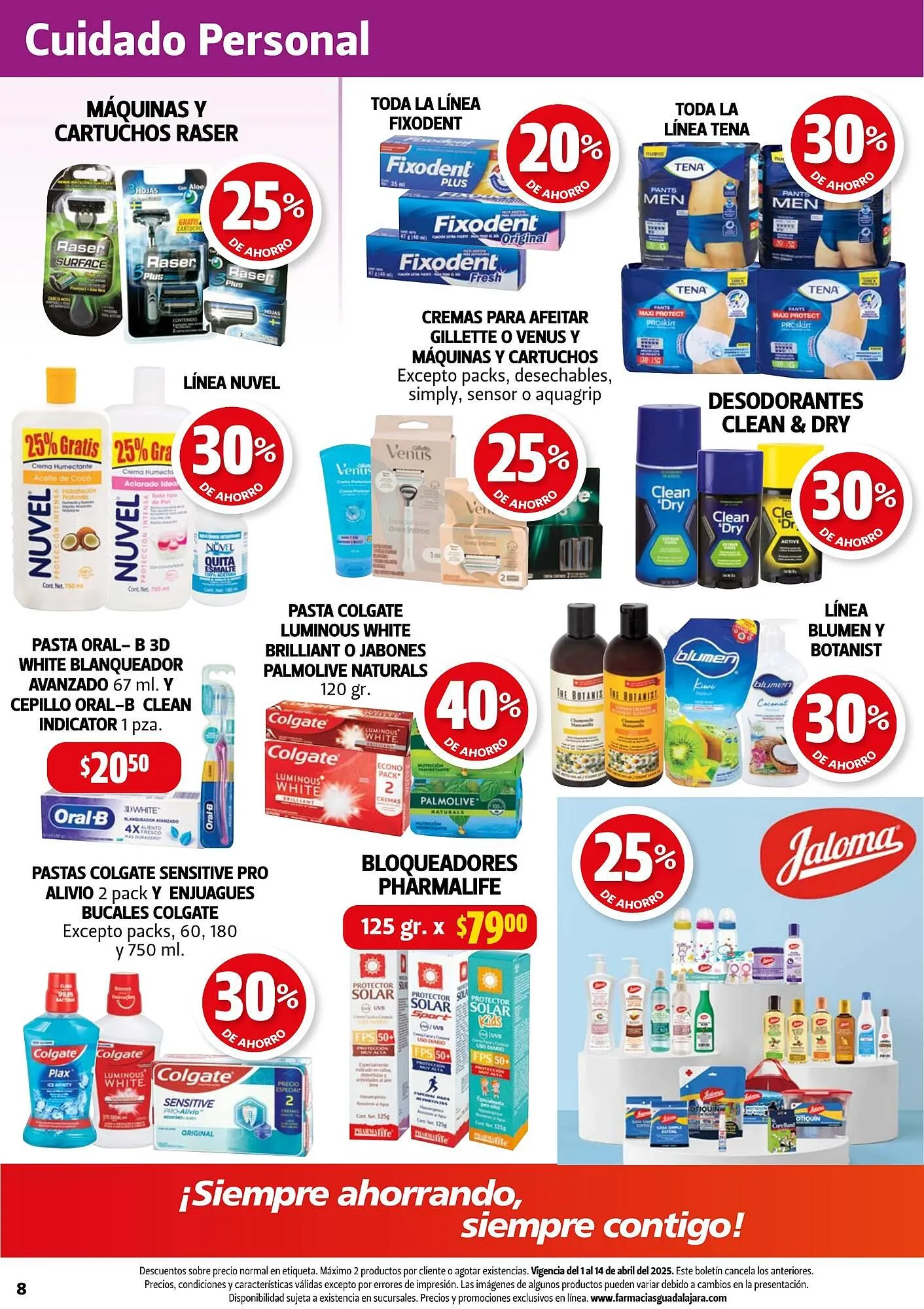 Catálogo de Catálogo Farmacias Guadalajara 1 de abril al 14 de abril 2025 - Pagina 8