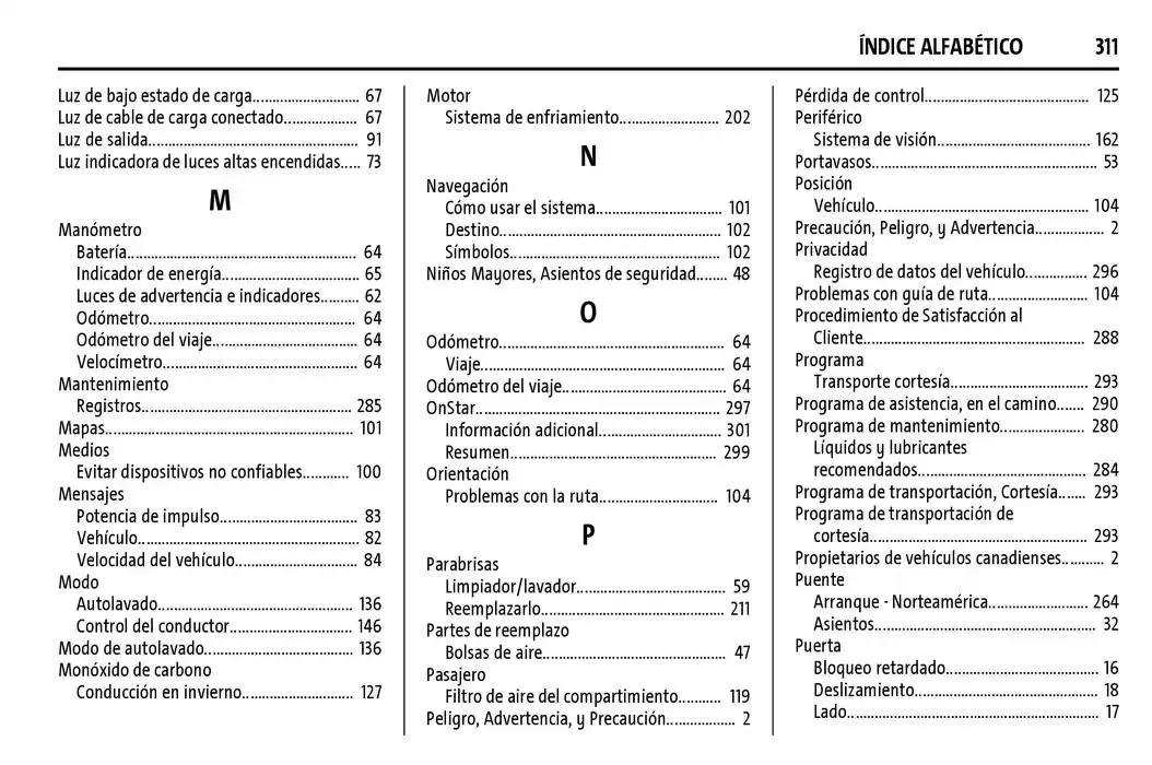 Catálogo de BrightDrop 400 Y BrightDrop 600 Manual del propietario 22 de enero al 31 de diciembre 2025 - Pagina 312