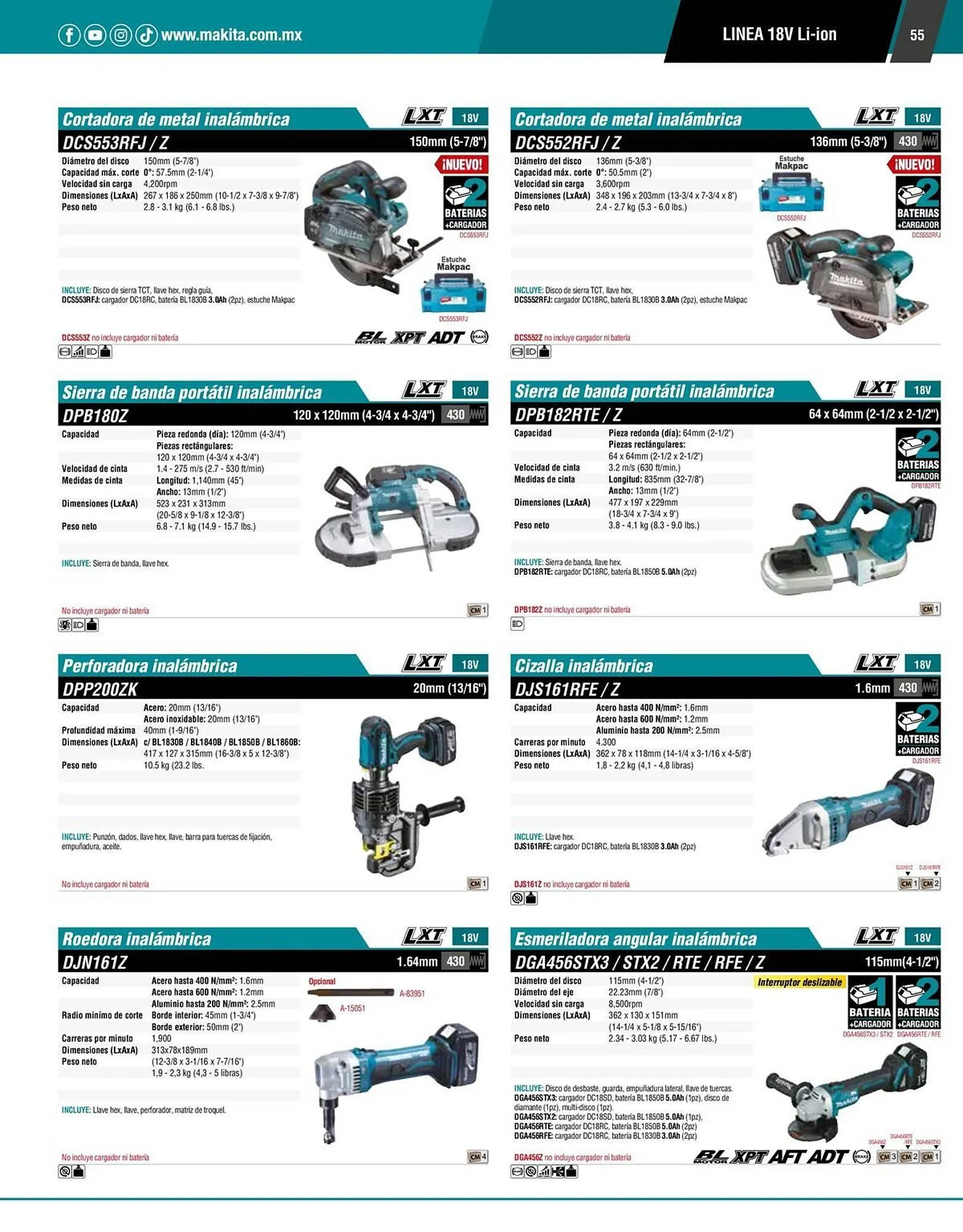 Catálogo de Catálogo Makita 12 de enero al 31 de diciembre 2026 - Pagina 55