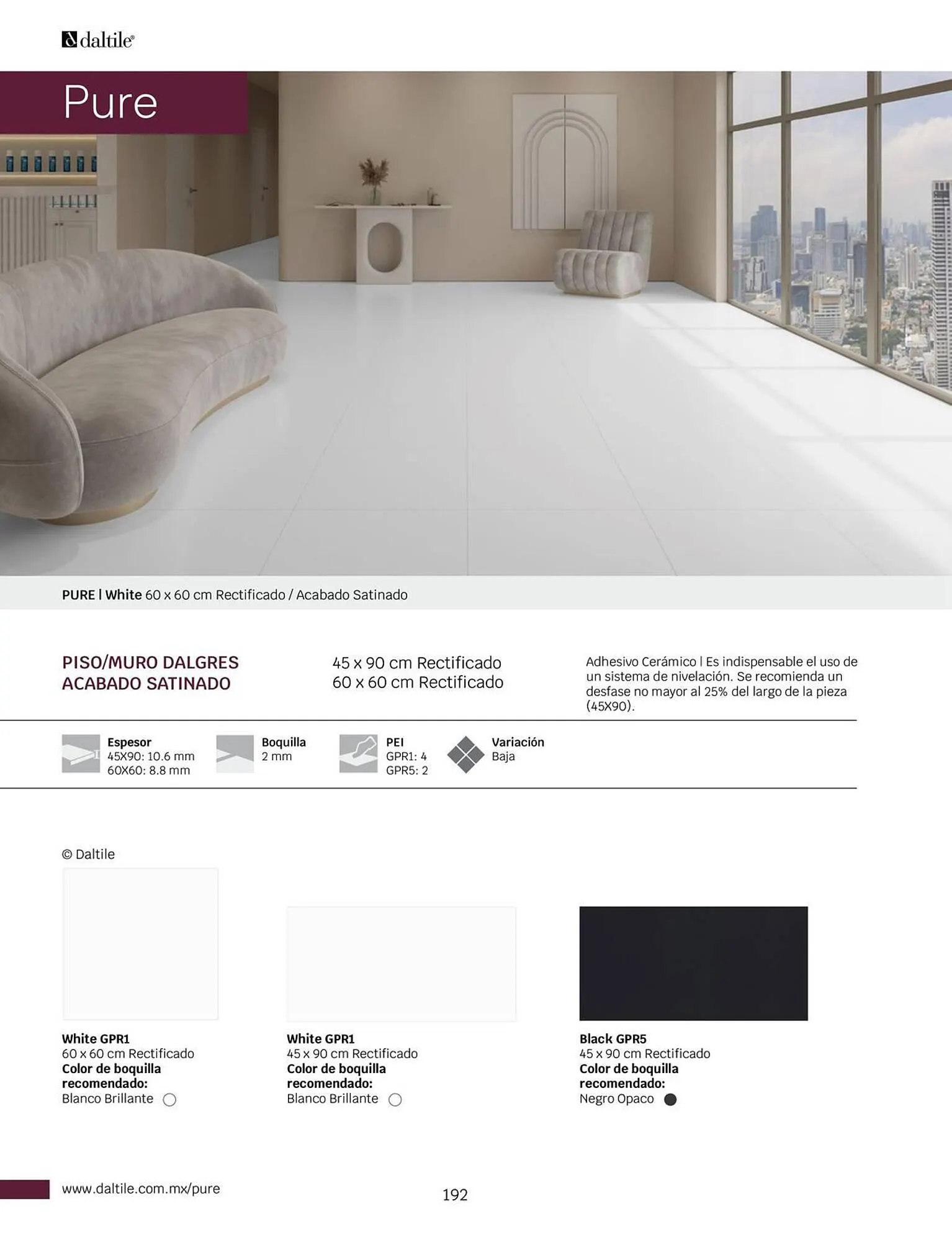 Catálogo de Catálogo Daltile 1 de enero al 31 de diciembre 2024 - Pagina 192