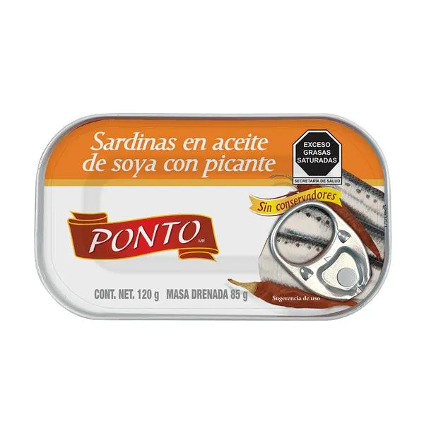 Ponto Sardinas Aceite Picante 120 g