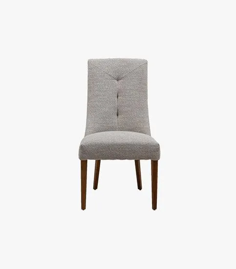 Silla Silvana De Madera De Tela Color Beige