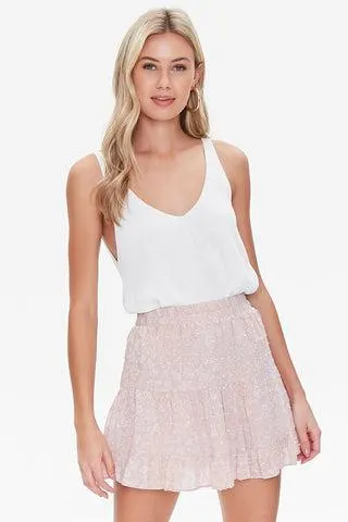 FALDA CORTA FLOREADA