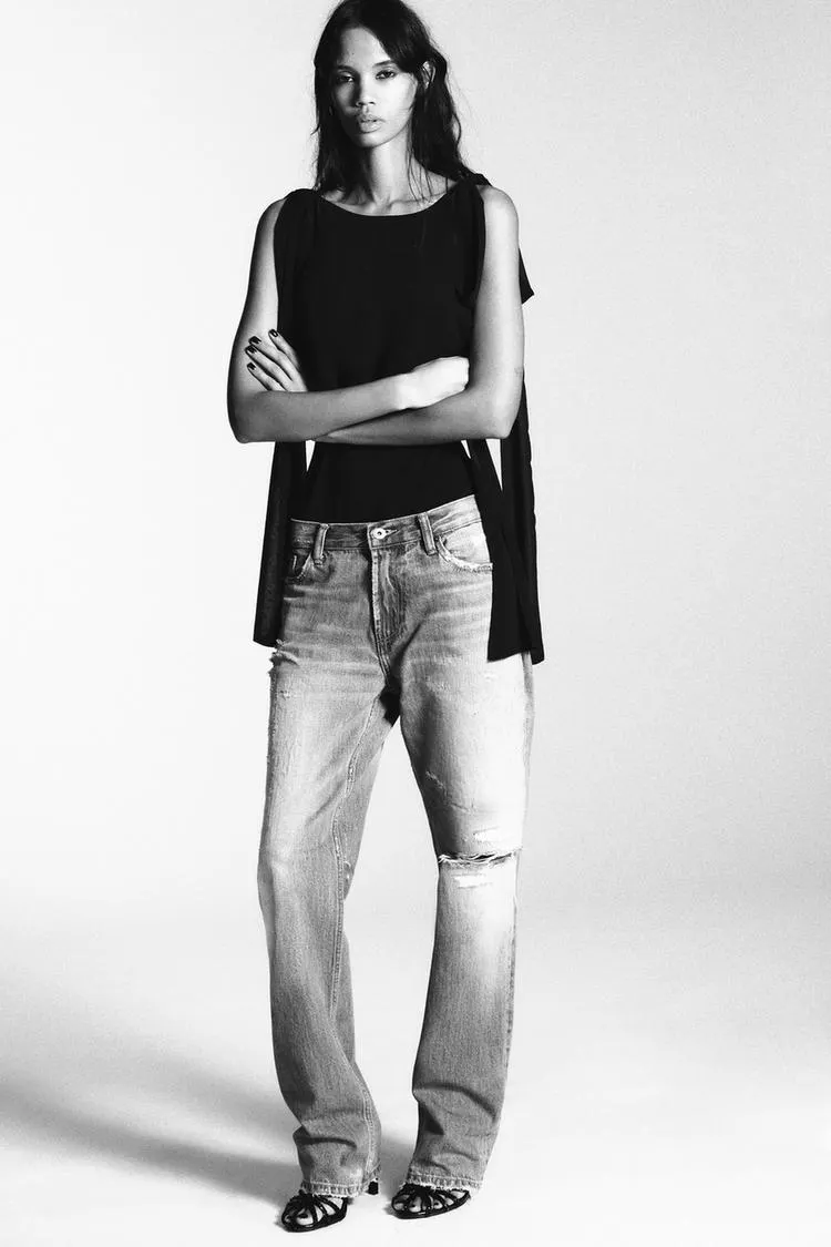 BODY GEORGETTE COMBINADO LAZOS