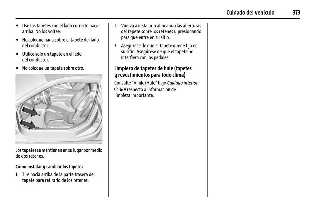 Catálogo de Chevrolet Corvette Stingray Manual del propietario 22 de enero al 31 de diciembre 2025 - Pagina 374