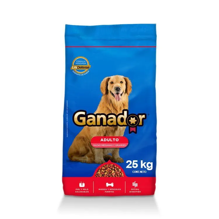 Alimento Ganador Adulto 25 Kg - 1 pieza