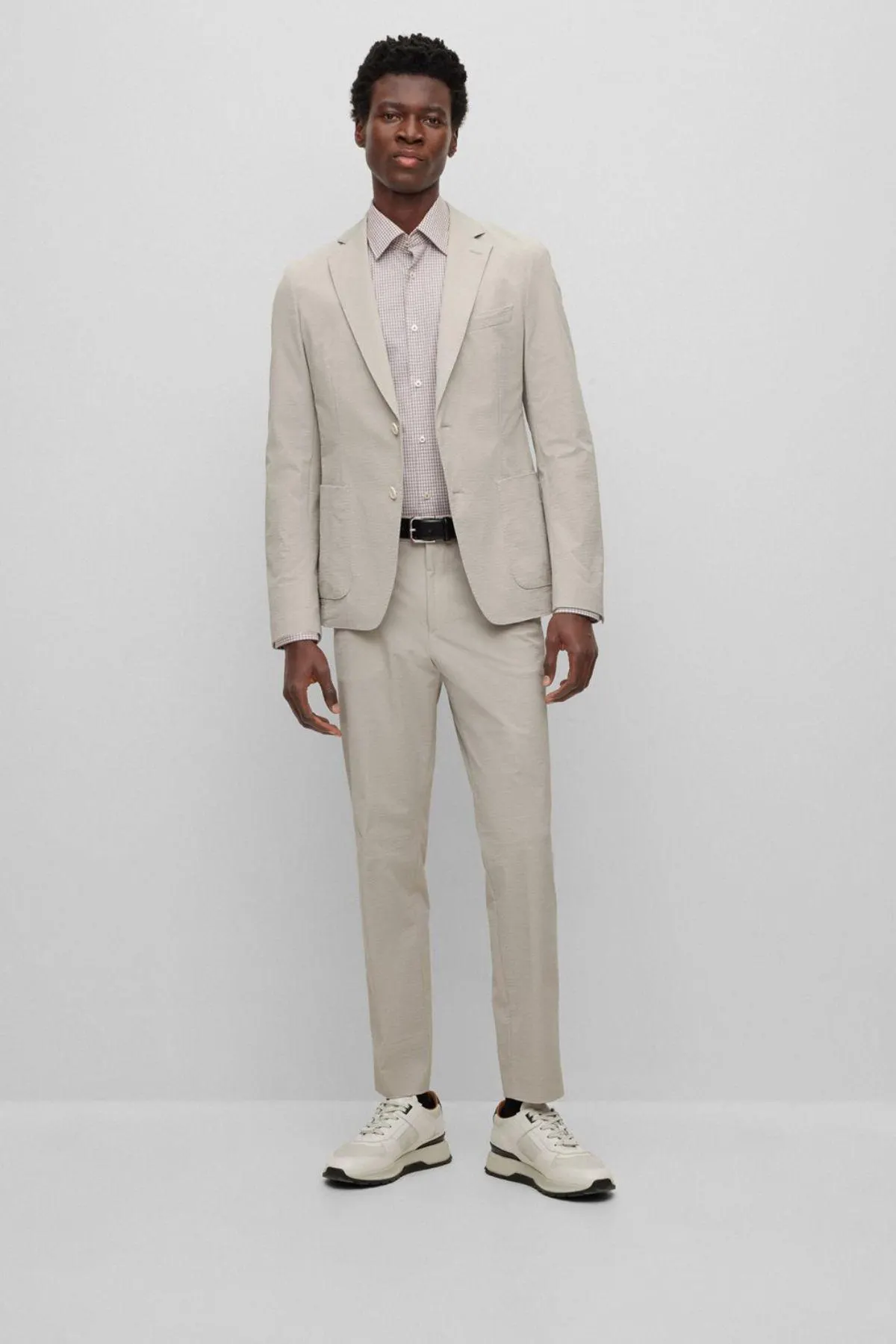 CAMISA BOSS SLIM FIT DE ALGODÓN