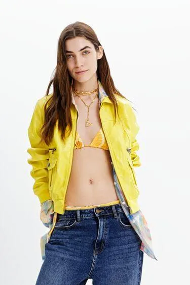 Chaqueta retro bolsillos