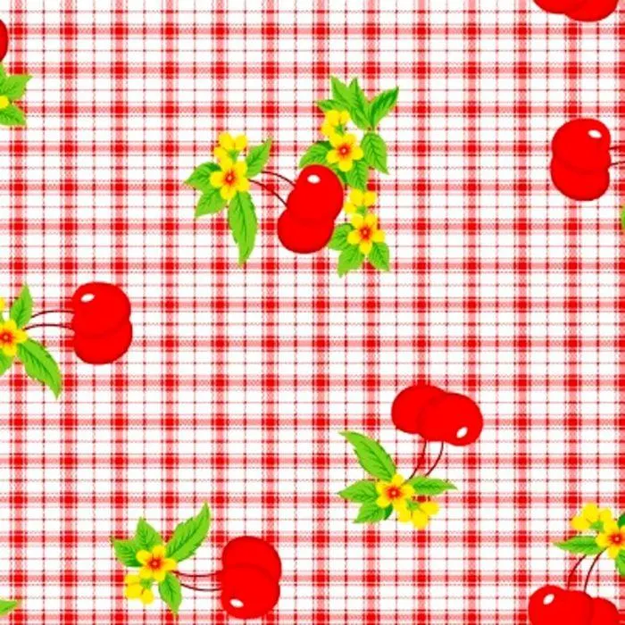 Micro Fibra Cocina Cerezas Rojo