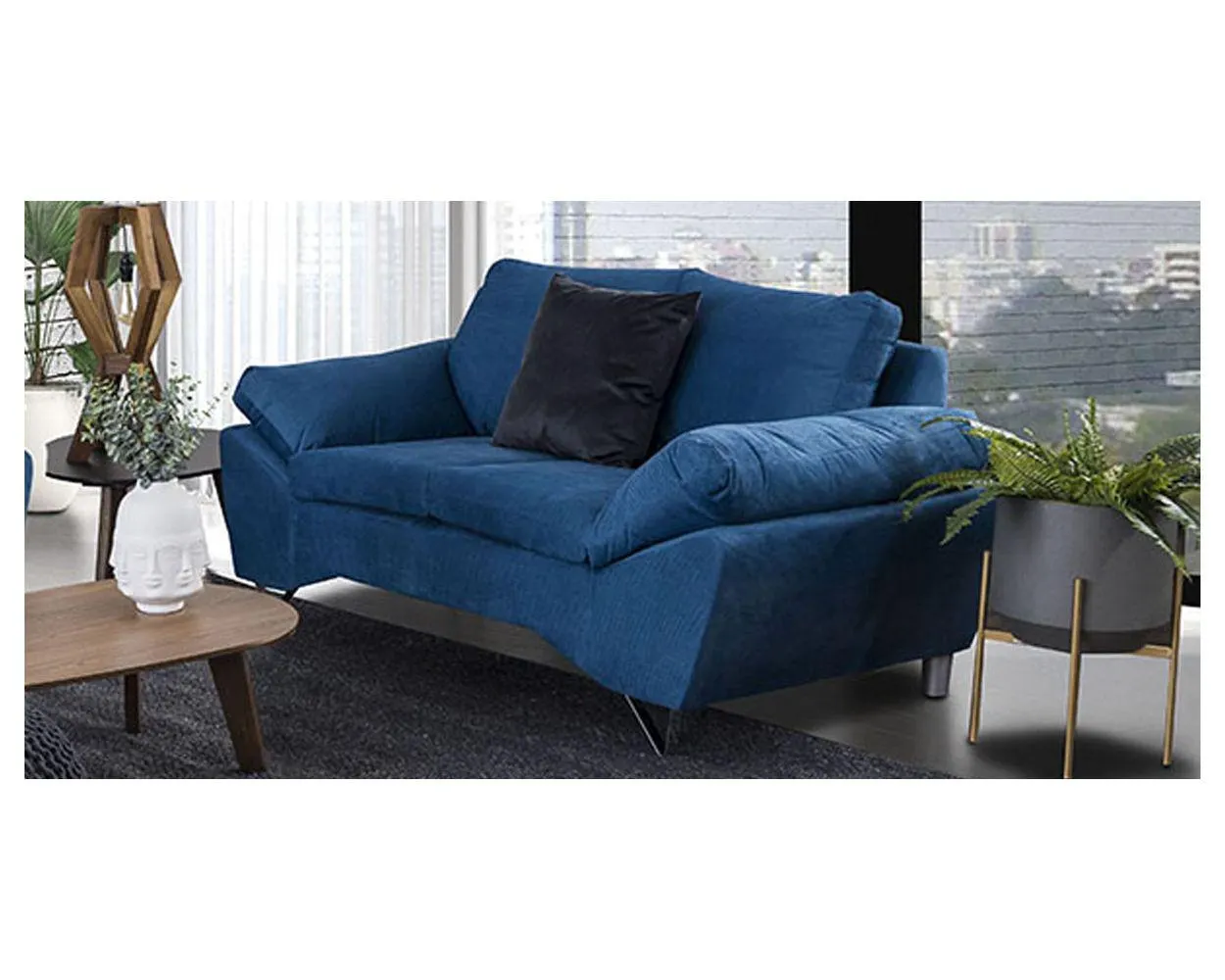 Sofá 2 Plazas Redwood III Azul