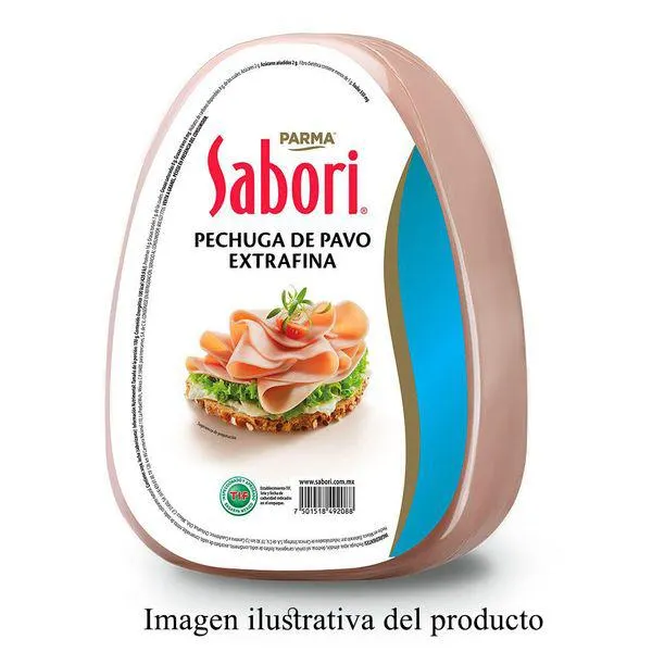 Pechuga extrafina de pavo rebanado Sabori 250g aprox.
