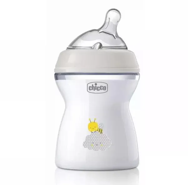 Biberón Chicco natural feeling 2m+ 9oz – 250ml Blanco